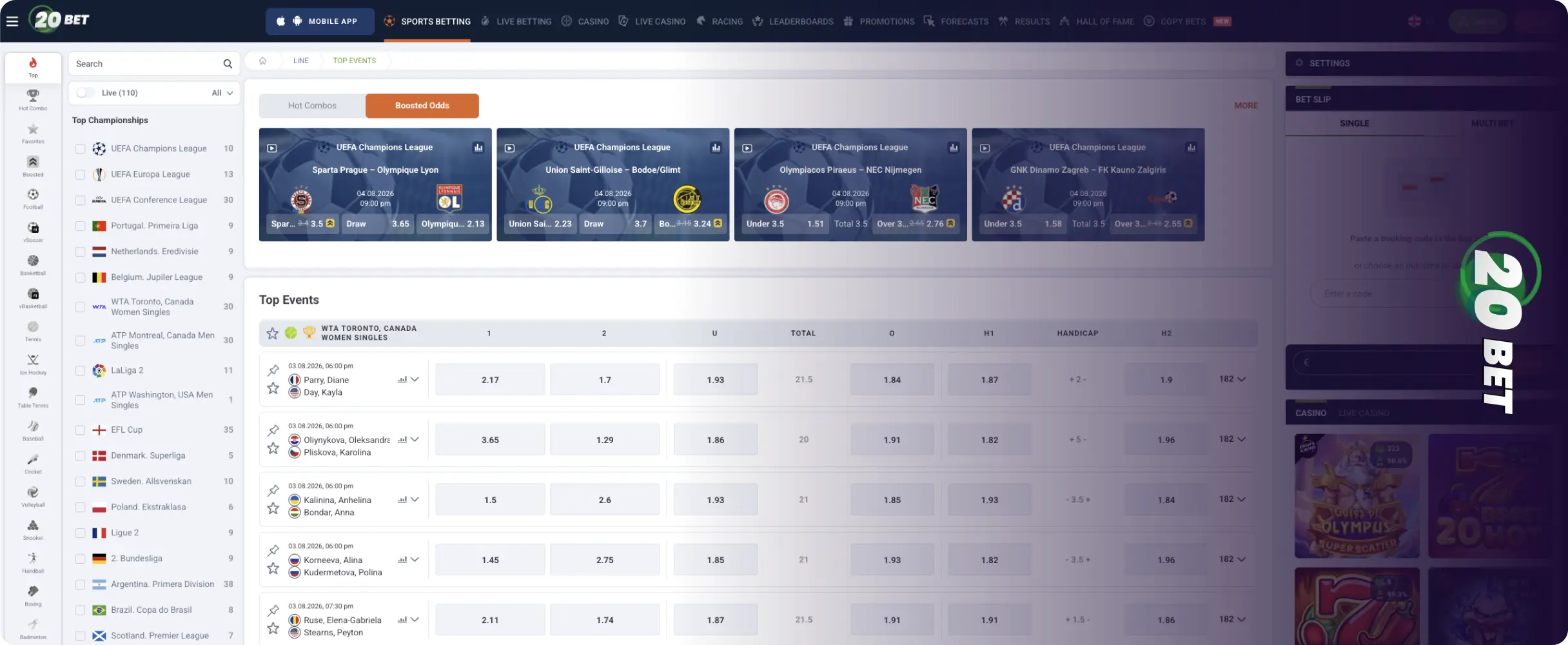 20Bet Gaming-Plattform 20Bet Gaming-Plattform